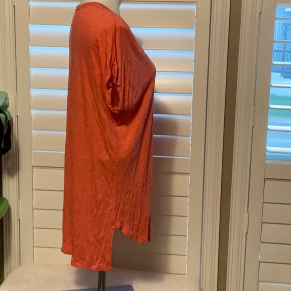 a.n.a Pink and Orange Relaxed Short Sleeve Tee - Picture 2 of 7